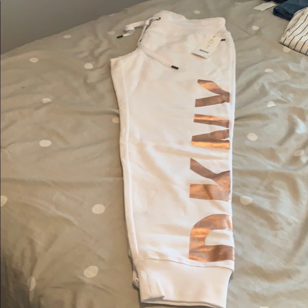 White joggers